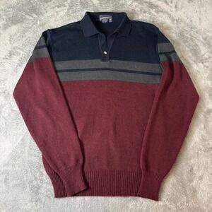 MERVYN'S Men's Collection Vintage 80s Sweater Men XL Acrylic Striped‎